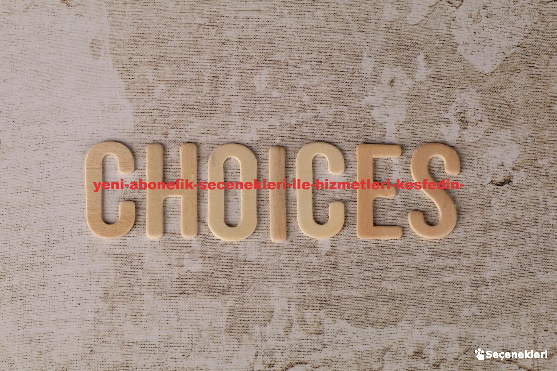 Wooden letters spelling
