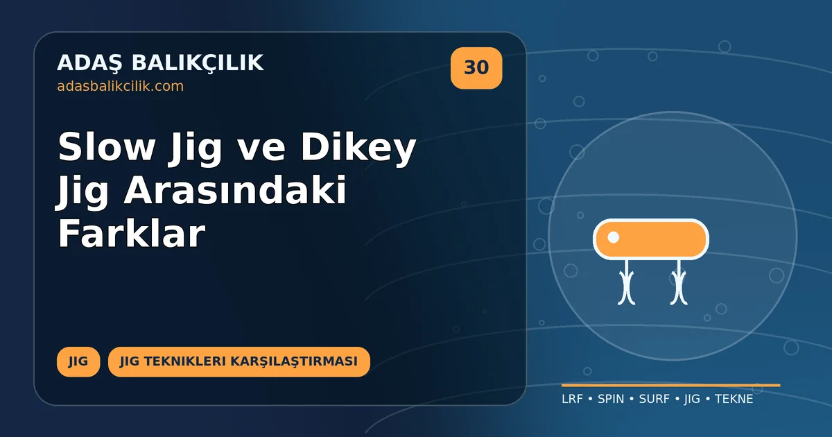 Slow Jig ve Dikey Jig Arasındaki Farklar