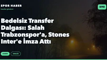 Bedelsiz Transfer Dalgası: Salah Trabzonspor’a, Stones Inter’e İmza Attı